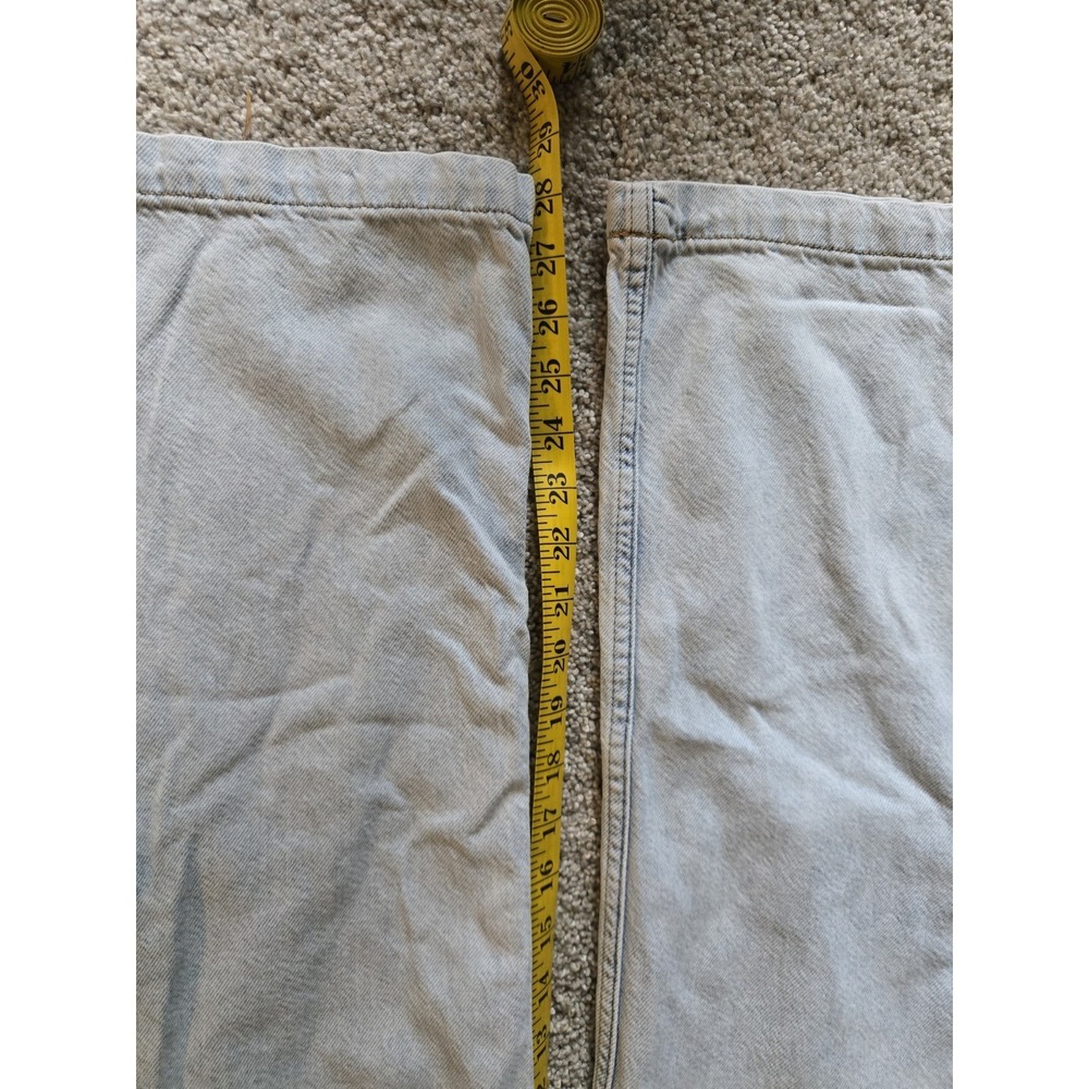 Aeropostale 00 Utility Straight LowRise Cargo Jeans Light Wash Grunge Y2k Skater - Picture 13 of 13